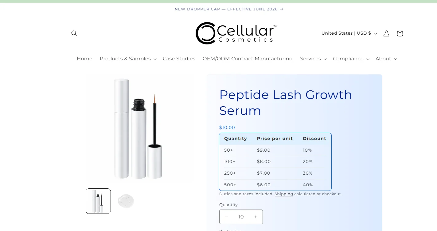 Private Label Eyelash Serum Manufacturers